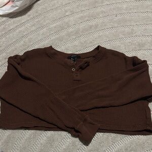 Forever 21 Brown Crop Top